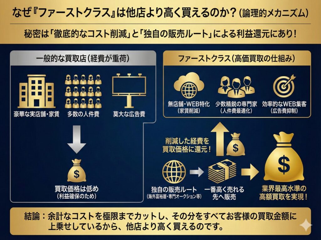 なぜ「ファーストクラス」は他店より高く買えるのか？（論理的メカニズム）