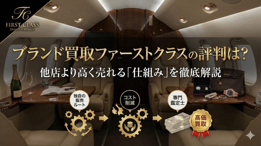 ブランド買取ファーストクラスの評判は？他店より高く売れる「仕組み」を徹底解説