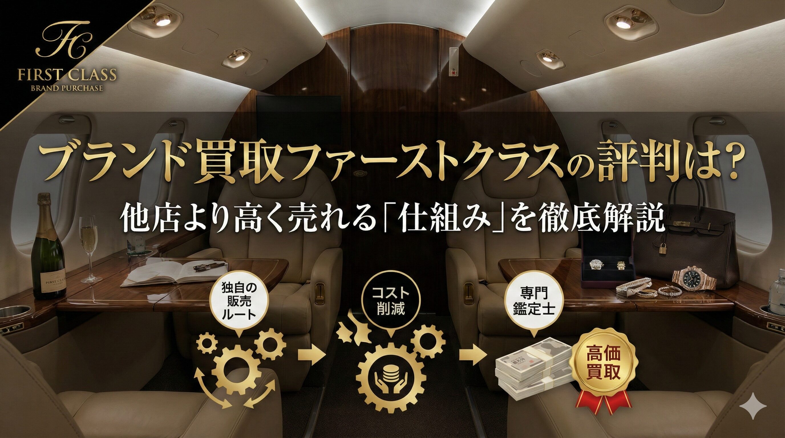 ブランド買取ファーストクラスの評判は？他店より高く売れる「仕組み」を徹底解説