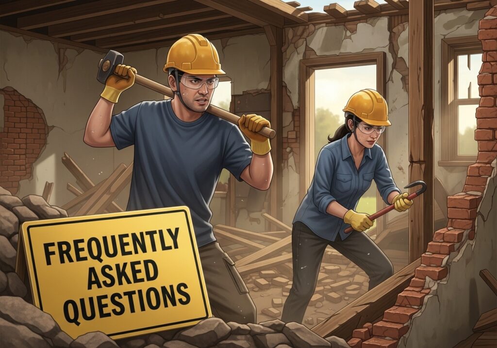 解決！解体工事に関するよくある質問（FAQ）