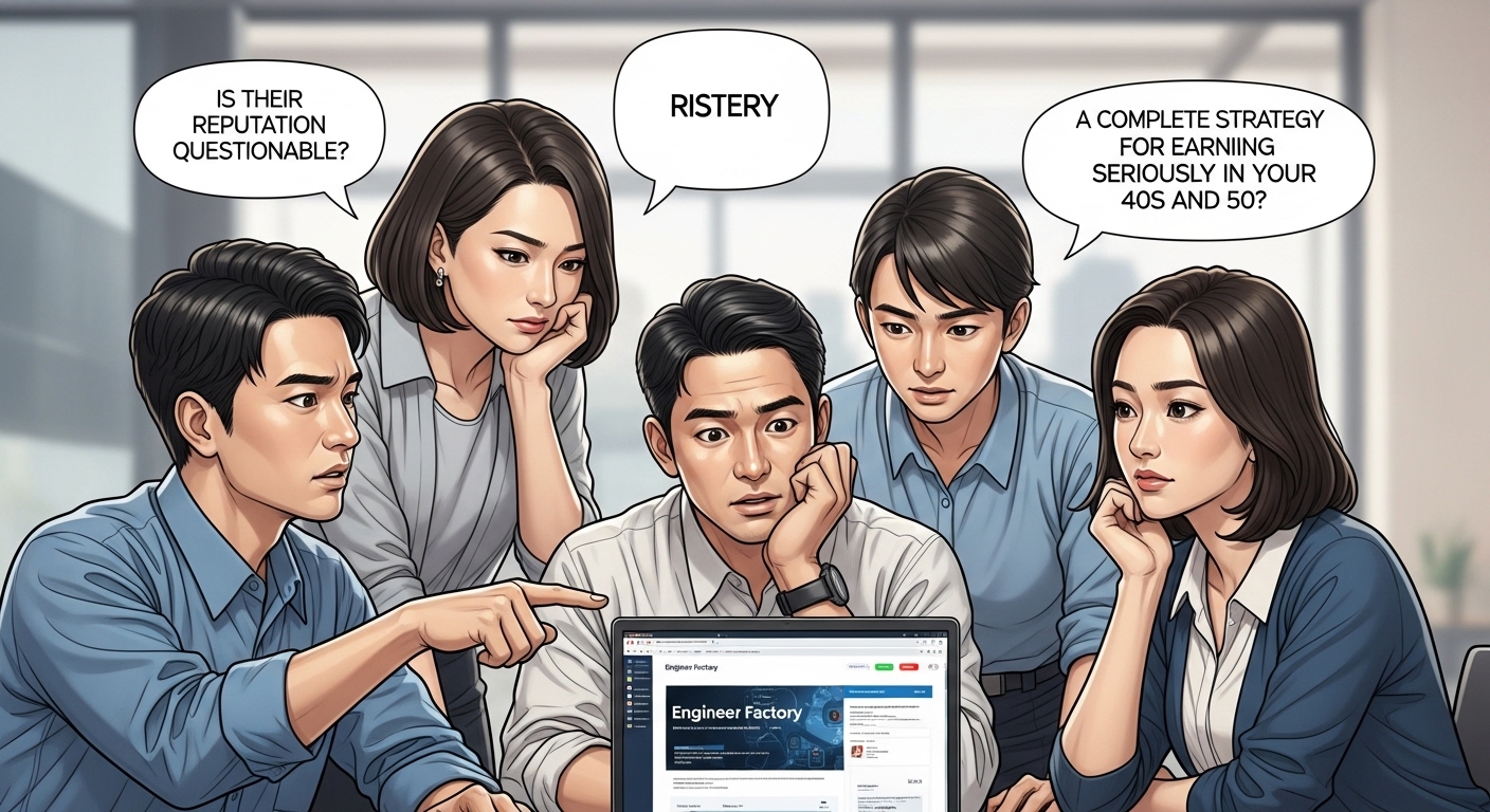 エンジニアファクトリーの評判は怪しい？40代・50代が本気で稼ぐための全戦略