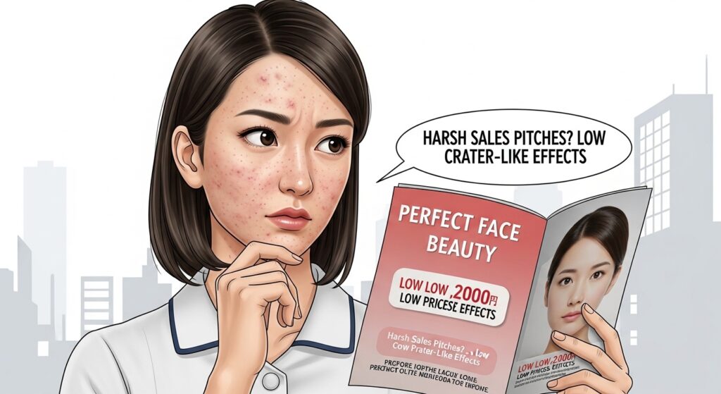 パーフェクトフェイスビューティーは勧誘が酷い？札幌の安値とクレーター効果を元ナースが徹底検証